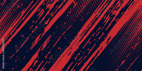 Black and red abstract grunge background with halftone style modern arts sport background abstract