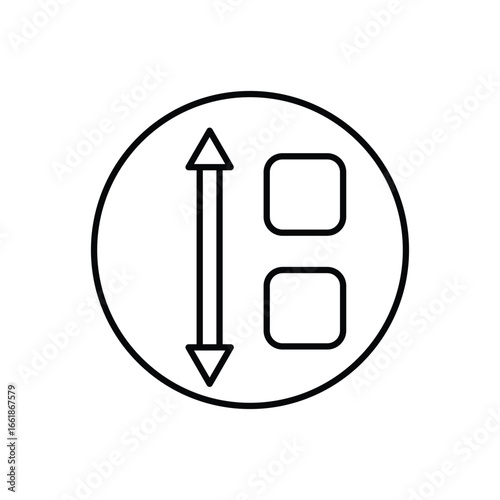 App Scroll icon, Vector outline icon