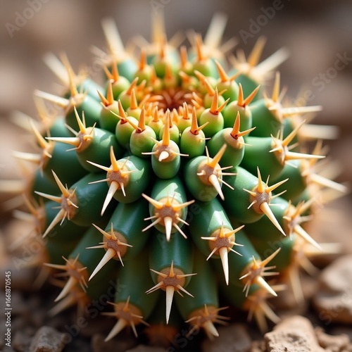 Wallpaper Mural Arid plant with defensive needle-like protrusions Torontodigital.ca