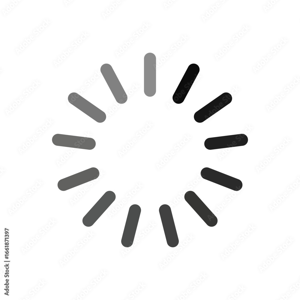 Loading circle icon, vector outlined icon Loading circle icon, vector outlined icon