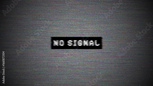 Line noice texture no signal tv screen. 4K Footage
