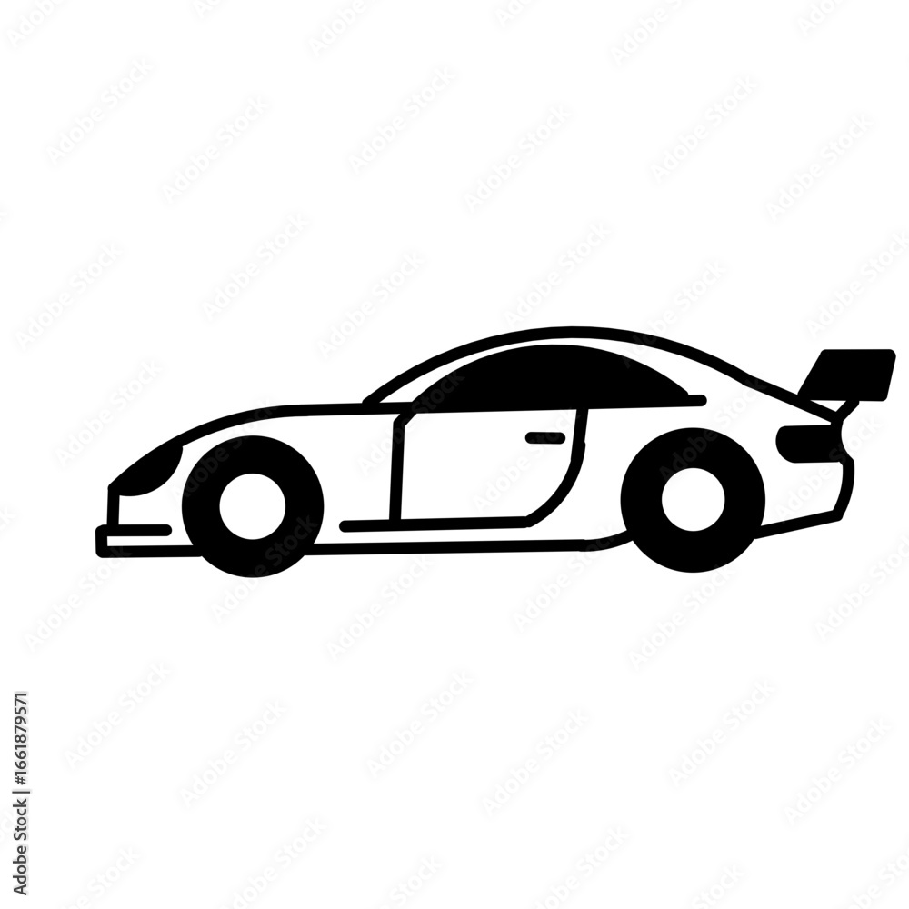 racing car icon illustration racing car icon illustration