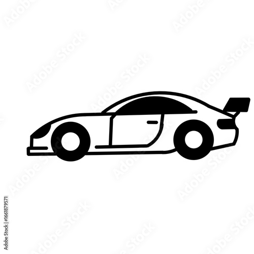 racing car icon illustration