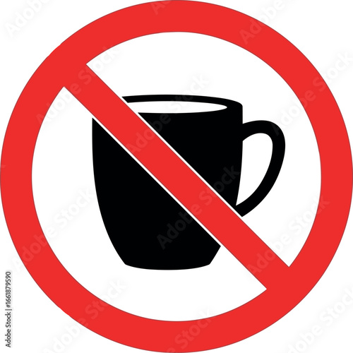 No coffee mug sign