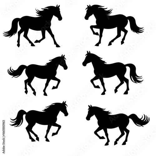 set of horses