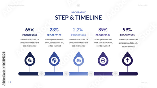 Step and Timeline Infographic