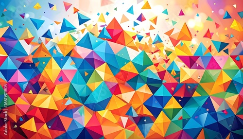 Vibrant abstract geometric pattern (1)