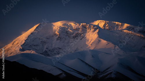 sunrise in the mountains