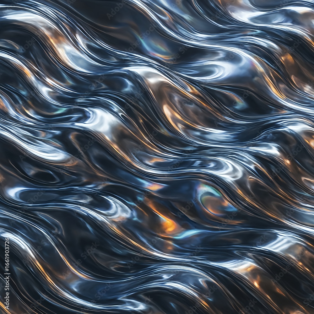 Obraz premium Metallic Jelly Surreal Abstract Background