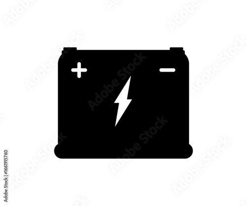Car power battery symbol icon. Auto battery icon. Car accumulator icon vector design and illustration.

