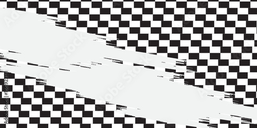 abstract racing background with checkboard and lines