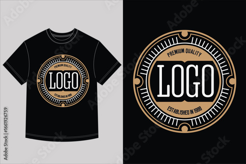 Vintage Logo T Shirt Design Premium Quality Badge Established in 1988