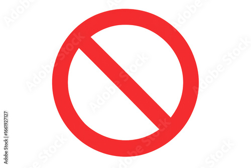 Free Download Red forbidden sign on transparent background is prohibiting any action - GFXLoad