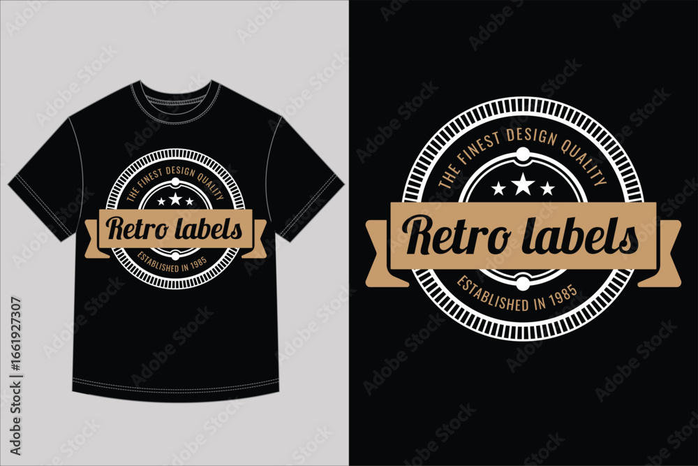 Fototapeta premium Retro labels classic apparel badge tshirt design for brand identity
