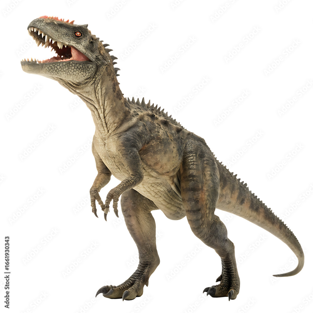 Fototapeta premium A Gorgonopsid a prehistoric saber-toothed synapsid isolated on a transparent background png