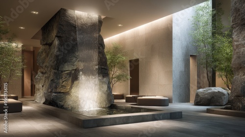 Wallpaper Mural Tranquil Contemporary Wellness Retreat Spa with Natural Elements and Relaxing Spaces for Ultimate Rejuvenation Torontodigital.ca