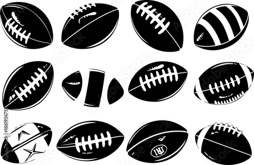 "American Football Icons Set"