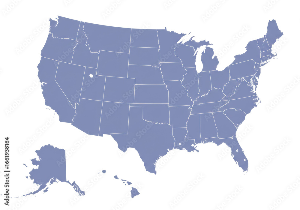 Naklejka premium Interactive u.S. Map visualization united states digital content online aerial geographical concept for data analysis isolated PNG