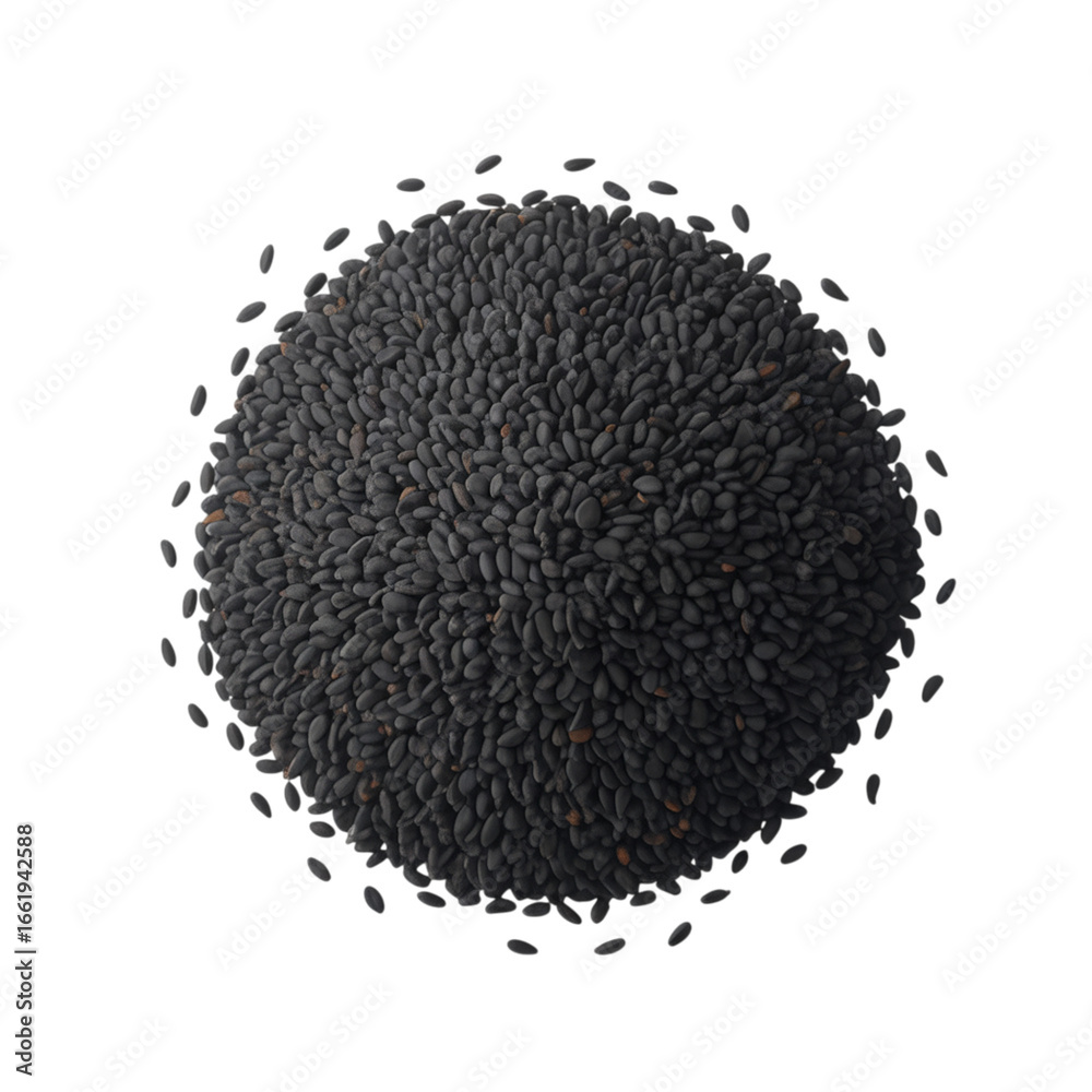 Discover the rich texture and natural goodness of scattered black sesame seeds, perfect for culinary inspiration and healthy eating. Discover the rich texture and natural goodness of scattered black sesame seeds, perfect for culinary inspiration and healthy eating.