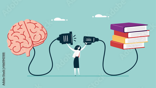 Tableau sur toile read books to learn new lessons, literature or intelligence information, improve