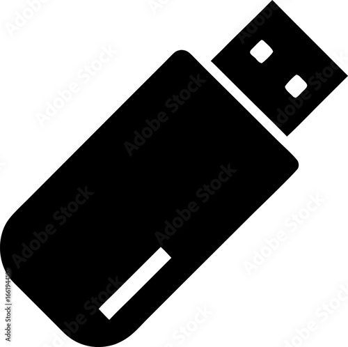 Portable Memory Stick or Thumb Drive Icon