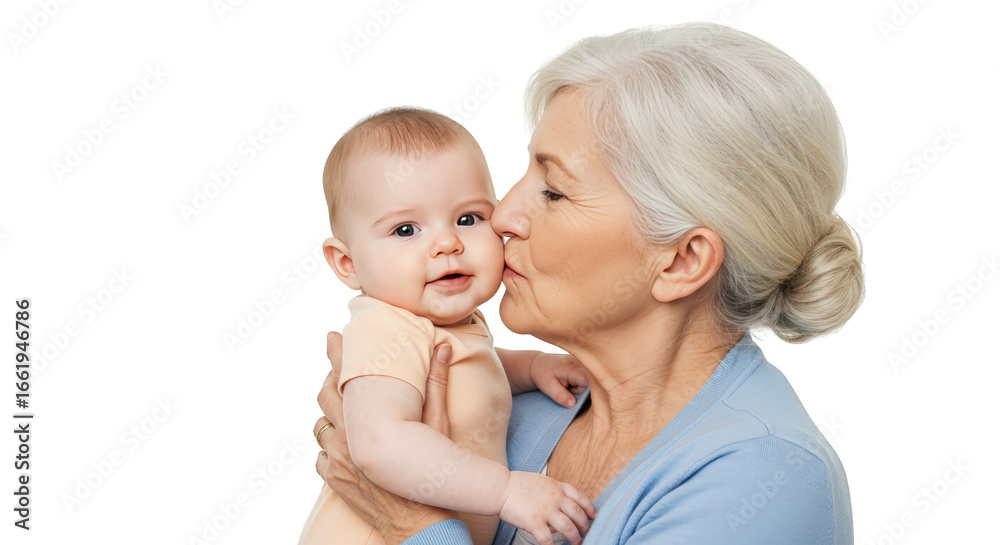 Grandmother kissing babys cheek png baby infant child grandmother senior woman Grandmother kissing babys cheek png baby infant child grandmother senior woman