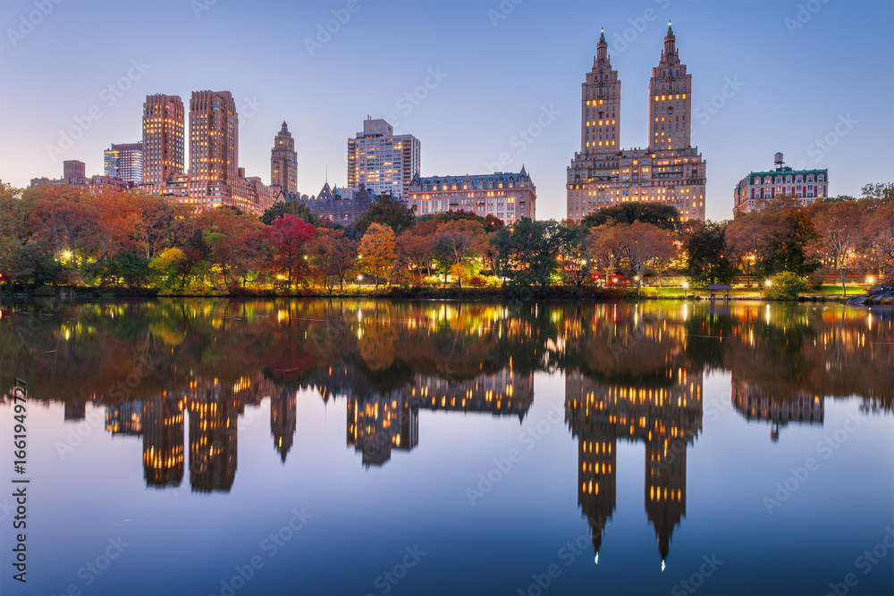 Naklejka premium Central Park New York Skyline