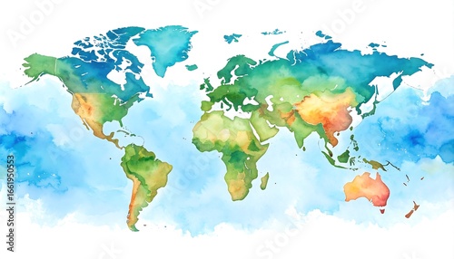 Watercolor world map (1)
