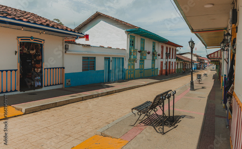 Calles del pueblo de Salento, Quindío, Colombia 