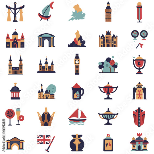 United Kingdom Landmarks and Icons: A Colorful Collection