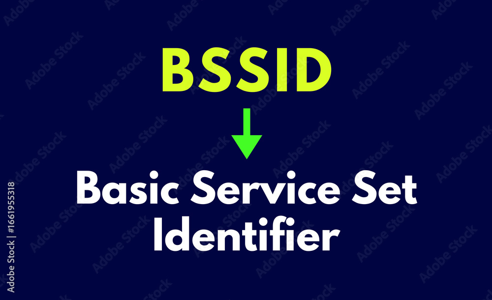 Fototapeta premium BSSID Meaning, Basic Service Set Identifier