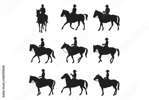 Horse Silhouette Vector – Running Wild Animal Illustration