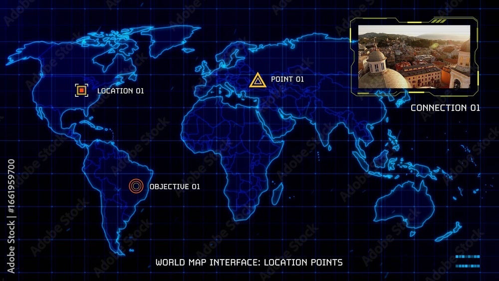 World Map Interface Stock Template | Adobe Stock