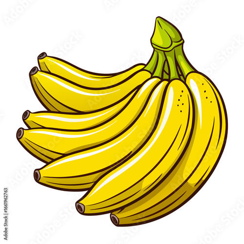 bananas isolated on white background
