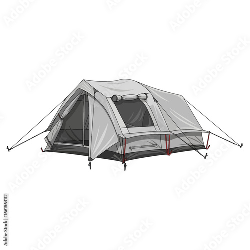 camping tent illustration logo vector image t shirt