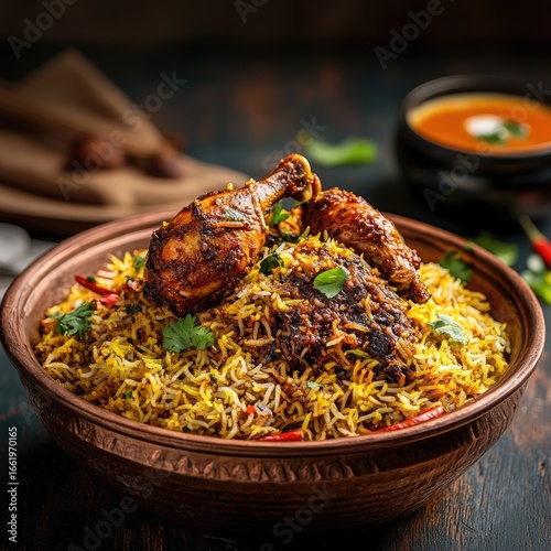 chicken mandhi with long basmathi rice