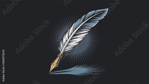 The Duchess Who Wasn't Day Literary Tribute Quill Pen