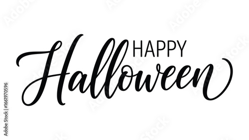 Happy Halloween: A whimsical design captures the spirit of the holiday with festive lettering, perfect for seasonal greetings and decorations. 