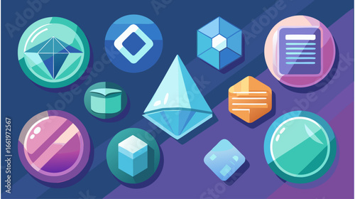 Crystals, Gems, and Digital Assets A 11 (21).ai Generated Illustration