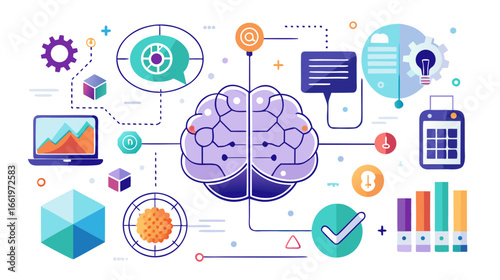 Unlocking Human Potential A Visual Exploration of Cognitive Processes and Artificial Intelligence