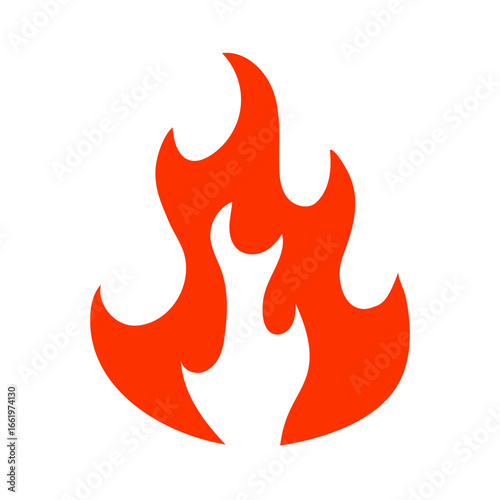 flame flat style