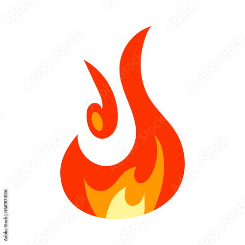 flame flat style