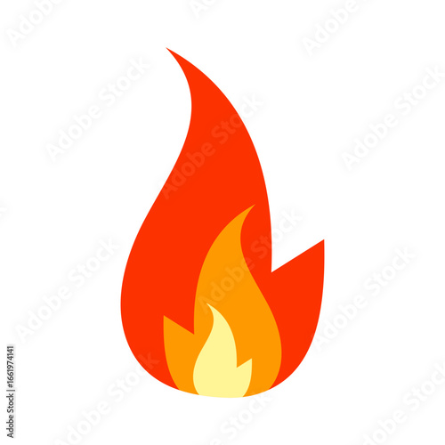 flame flat style