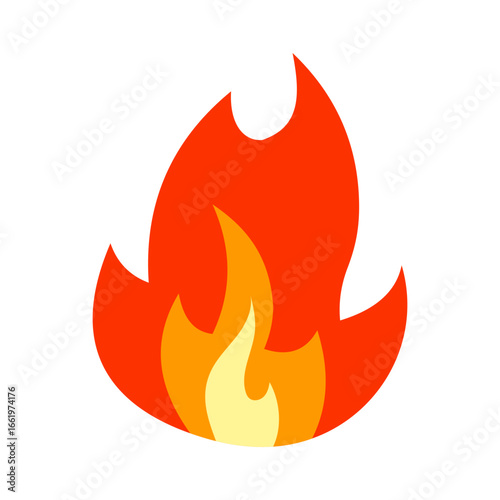 flame flat style