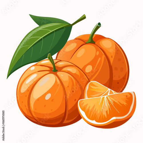 mandarin orange vector