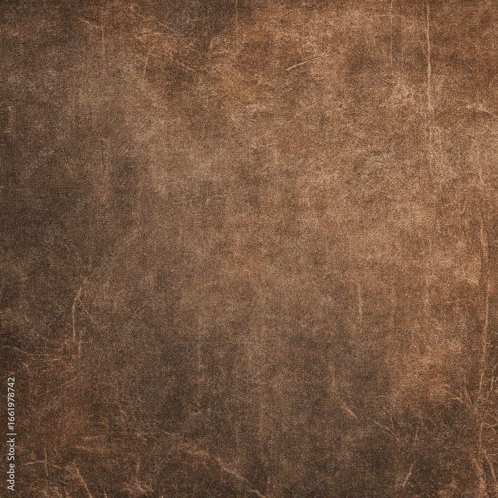 Fototapeta premium A textured background image featuring a mottled, dark brown color scheme with subtle variations in shading and visible fibers or scratches, suggesting an aged or worn material