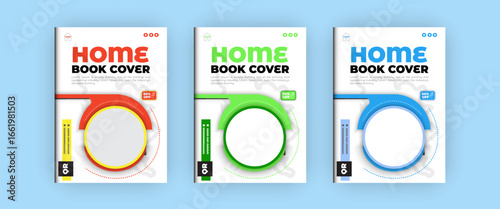 Home book cover or facebook rental and youtube banner social post templates