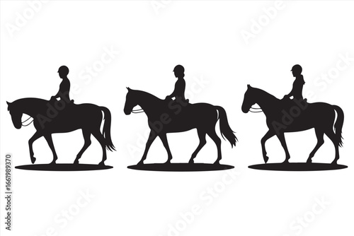 Horse Silhouette Vector – Running Wild Animal Illustration