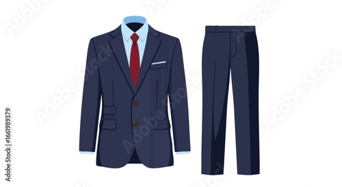 Sophisticated business attire for the modern professional, illustrating style and formal wear featuring jacket and trousers