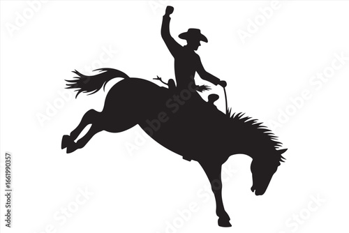 Horse Silhouette Vector – Running Wild Animal Illustration